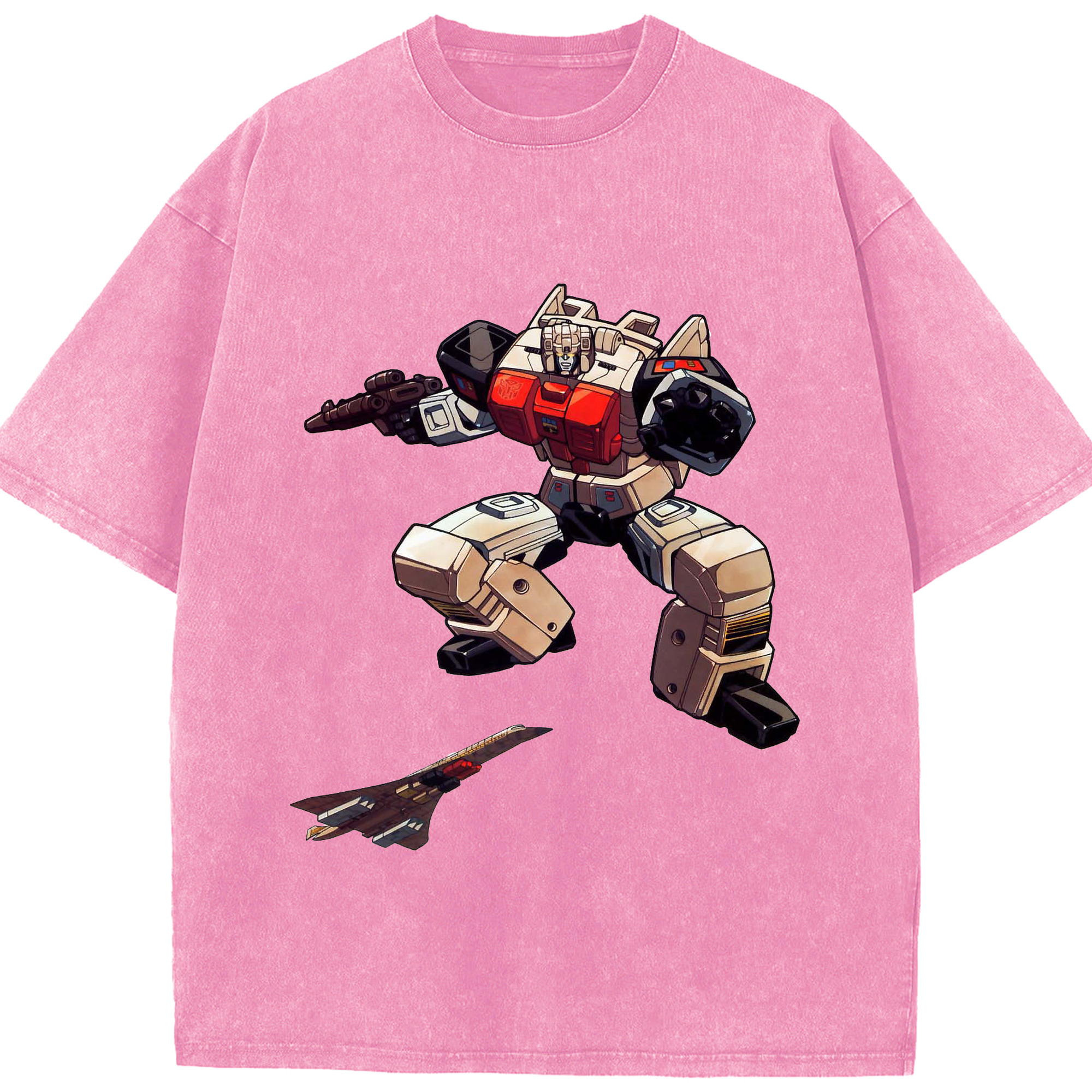 （画像用）  綿100% ヴィンテージ風 半袖Tシャツ（フロントプリント）